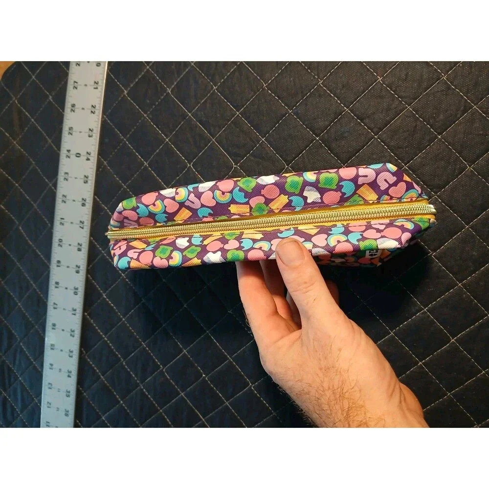 Taste Beauty Lucky Charms Marshmallows Cosmetics Bag Zip Up Pencil Case NWOT